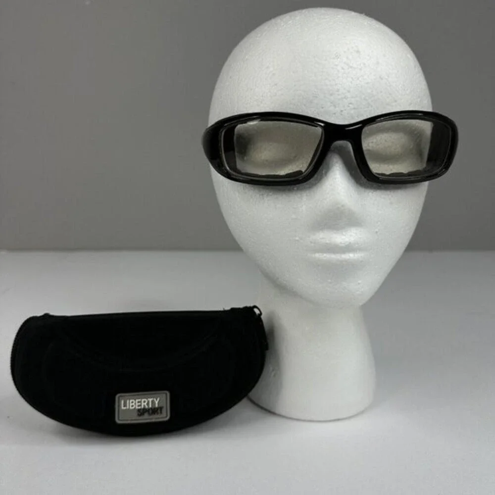 Liberty Sport Rider #203 Kids Black Athletic Sports Goggles Eyewear with Case